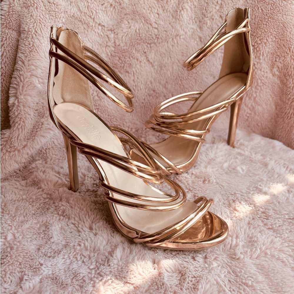 Rose Gold Stiletto Size 8